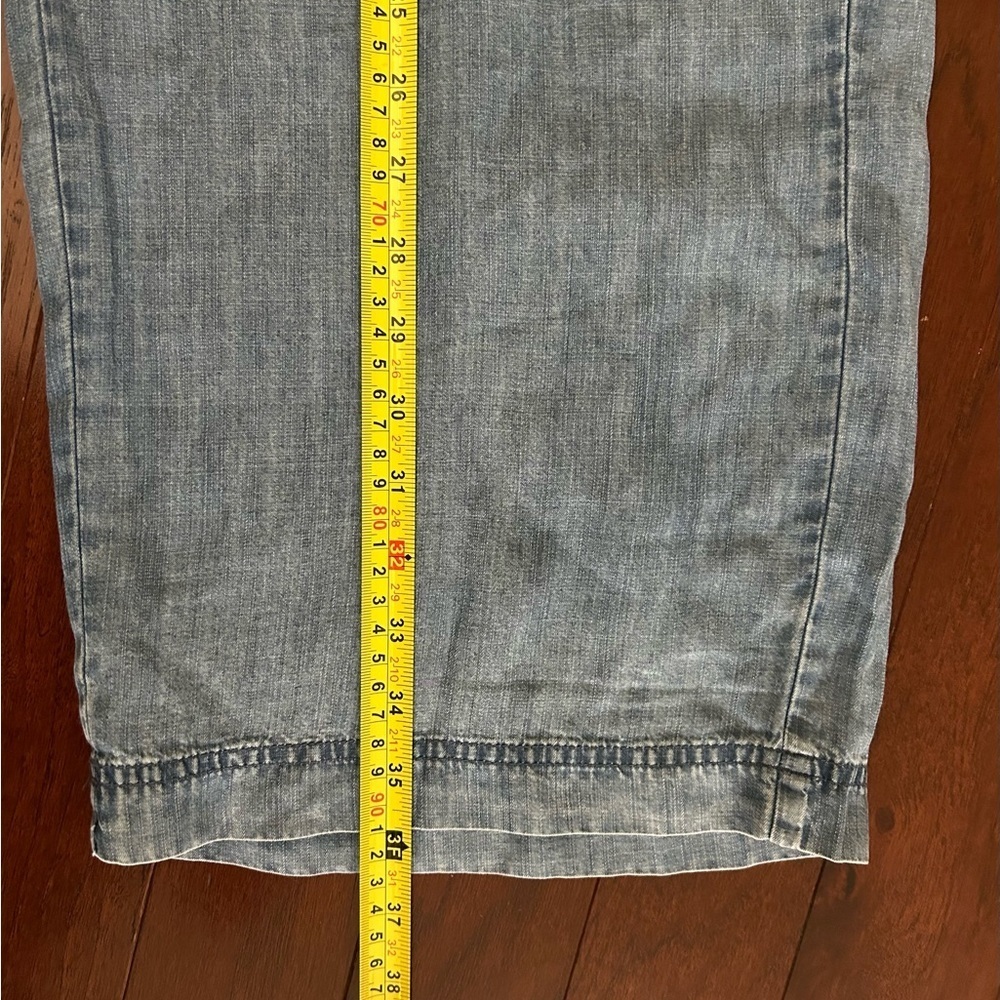 $168 Splendid  Angie Indigo Pant Sz L cropped wide leg super soft & lightweight - Picture 9 of 14